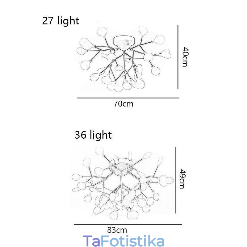 Διακοσμητικό φωτιστικό οροφής Nordic Minimalist Flush Mount Light