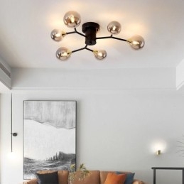 Φωτιστικό οροφής Magic Bean Flush με Glass Ball Flush Mount