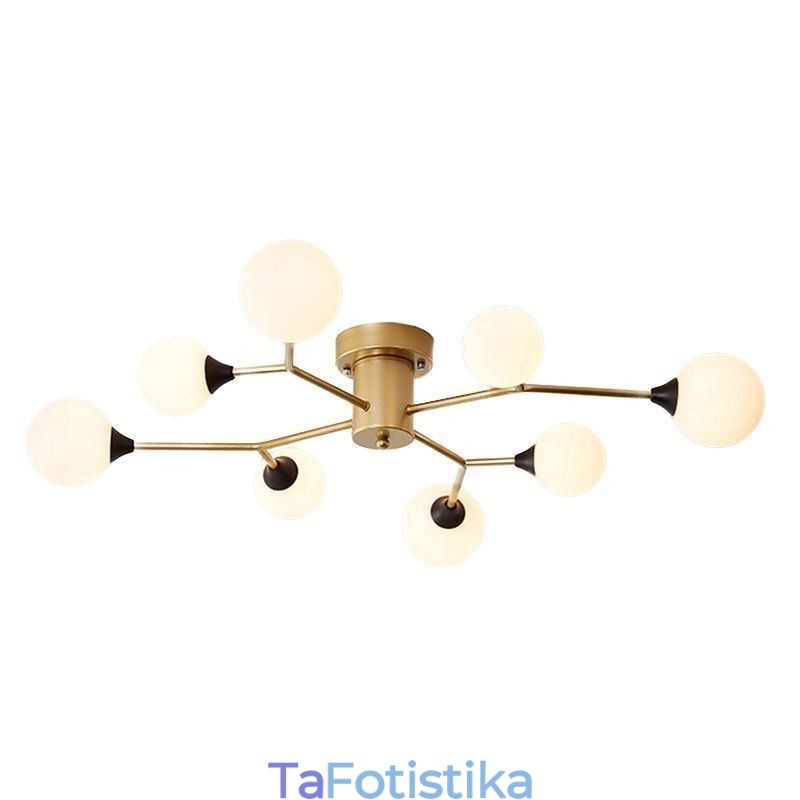 Φωτιστικό οροφής Magic Bean Flush με Glass Ball Flush Mount