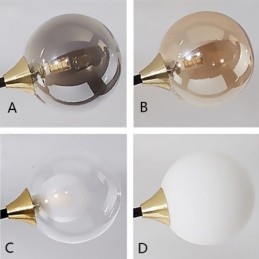 Φωτιστικό οροφής Magic Bean Flush με Glass Ball Flush Mount