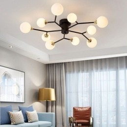 Φωτιστικό οροφής Magic Bean Flush με Glass Ball Flush Mount
