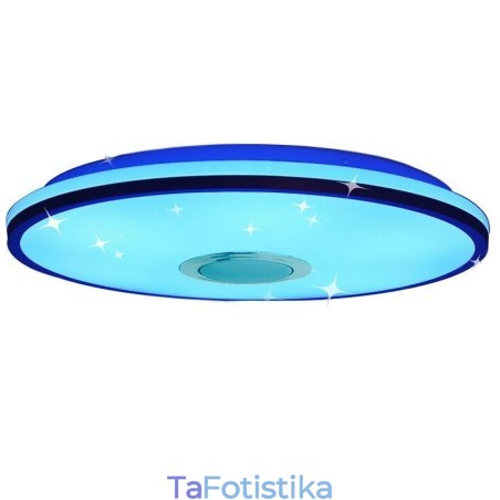 Χρωματιστό φωτιστικό οροφής Flush Mount με λειτουργία χρονισμού ηχείου μουσικής Bluetooth Χρωματιστό φωτιστικό οροφής Flush Mount με λειτουργία χρονισμού ηχείου μουσικής Bluetooth