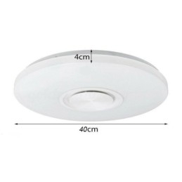 Διακοσμητική λάμπα Flush Mount Λάμπα ηχείων Bluetooth Music Remote Control APP