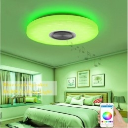 Διακοσμητική λάμπα Flush Mount Λάμπα ηχείων Bluetooth Music Remote Control APP