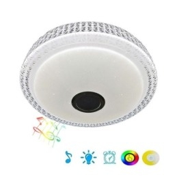 Διακοσμητικό φωτιστικό οροφής Remote APP Control Bluetooth Music Speaker Flush Mount