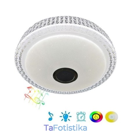 Διακοσμητικό φωτιστικό οροφής Remote APP Control Bluetooth Music Speaker Flush Mount Διακοσμητικό φωτιστικό οροφής Remote APP Control Bluetooth Music Speaker Flush Mount