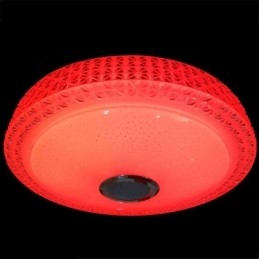Διακοσμητικό φωτιστικό οροφής Remote APP Control Bluetooth Music Speaker Flush Mount