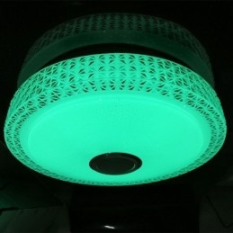 Διακοσμητικό φωτιστικό οροφής Remote APP Control Bluetooth Music Speaker Flush Mount