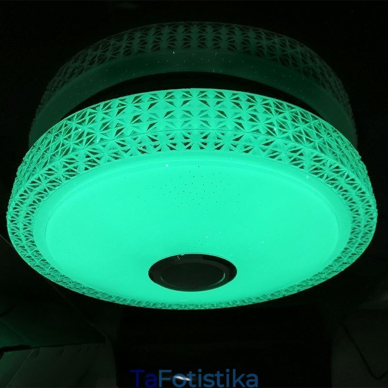 Διακοσμητικό φωτιστικό οροφής Remote APP Control Bluetooth Music Speaker Flush Mount