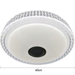 Διακοσμητικό φωτιστικό οροφής Remote APP Control Bluetooth Music Speaker Flush Mount
