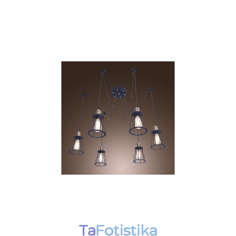 Παραδοσιακός κλασικός vintage μίνι πολυέλαιος ζωγραφικής