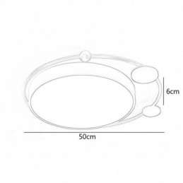 Ακρυλικό Φωτιστικό Οροφής Σύγχρονο flush Mount Circle Aκρυλικό Φωτιστικό Οροφής