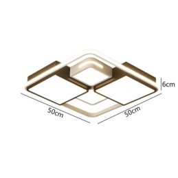 Μοντέρνο Φωτιστικό Οροφής Ακρυλικό Τετράγωνο Ασπρόμαυρο Φωτιστικό