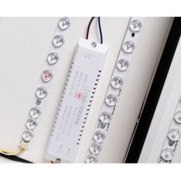 Μοντέρνο Φωτιστικό Οροφής Ακρυλικό Τετράγωνο Ασπρόμαυρο Φωτιστικό