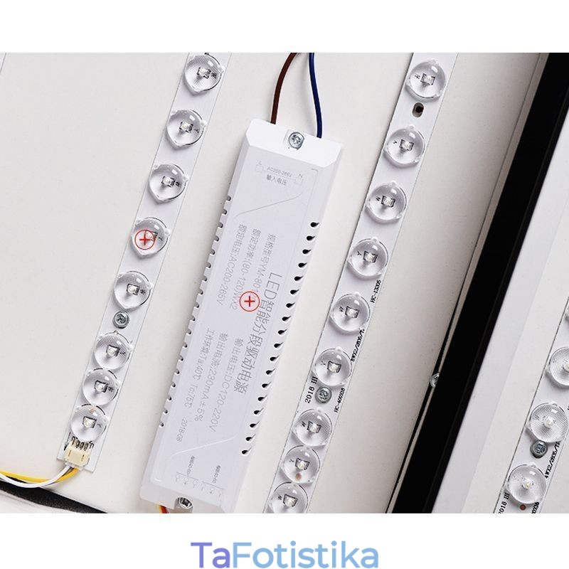 Μοντέρνο Φωτιστικό Οροφής Ακρυλικό Τετράγωνο Ασπρόμαυρο Φωτιστικό