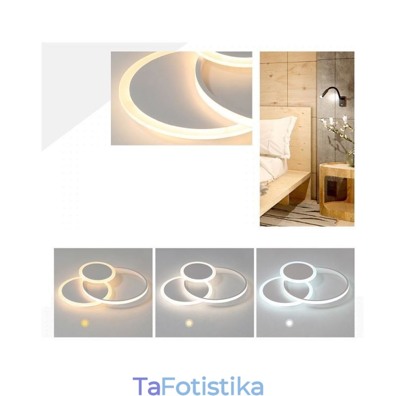 Μοντέρνο ακρυλικό φωτιστικό οροφής Round Flush Mount Light