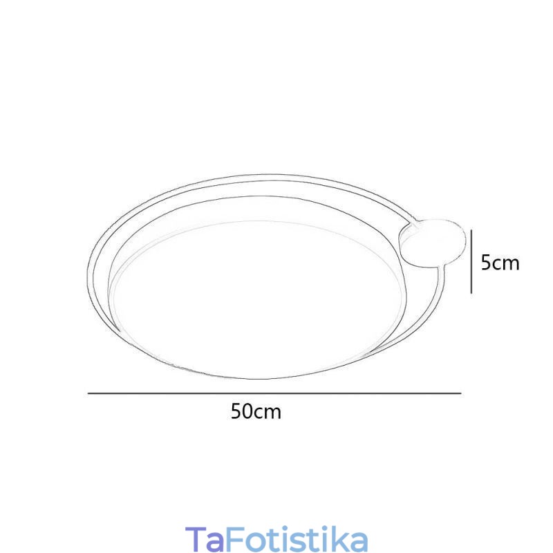 Ακρυλικό φωτιστικό οροφής με στρογγυλό χωνευτό φωτιστικό απλού στιλ