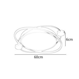 Μοντέρνο φωτιστικό οροφής Planet Flush Mount φωτιστικό οροφής