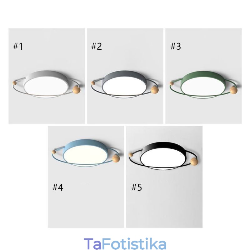Μοντέρνο στρογγυλό φωτιστικό οροφής Planet Flush Mount