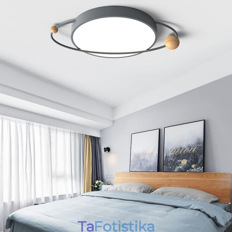 Μοντέρνο στρογγυλό φωτιστικό οροφής Planet Flush Mount
