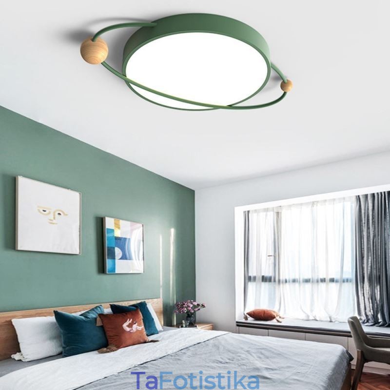 Μοντέρνο στρογγυλό φωτιστικό οροφής Planet Flush Mount