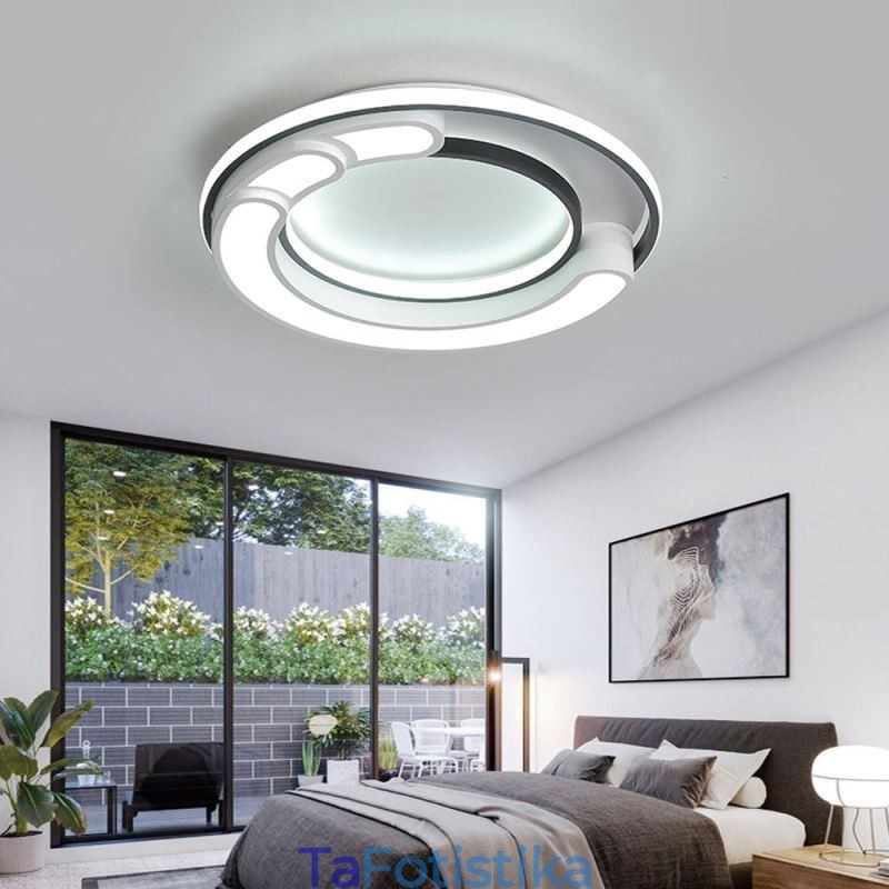 Ακρυλικό φωτιστικό οροφής με κυκλικό flush mount