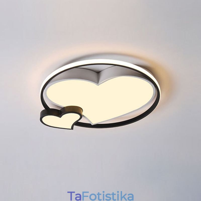 Διακοσμητικό Φωτιστικό Οροφής Double Hearts Flush Mount