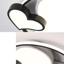 Διακοσμητικό Φωτιστικό Οροφής Double Hearts Flush Mount