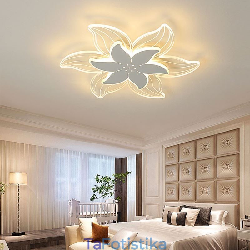 Κομψό Flower Flush Mount Φωτιστικό Οροφής Μοναδικός Διακοσμητικός Φωτισμός