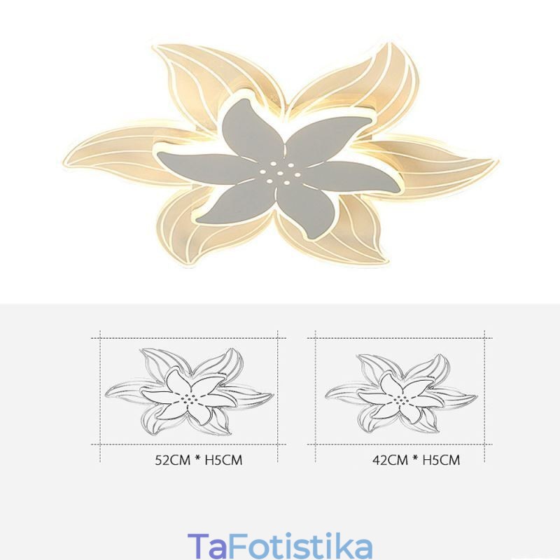 Κομψό Flower Flush Mount Φωτιστικό Οροφής Μοναδικός Διακοσμητικός Φωτισμός