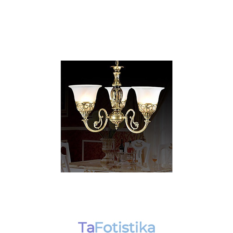 Παραδοσιακός Κλασικός Μεταλλικός Χάλκινος Πολυέλαιος