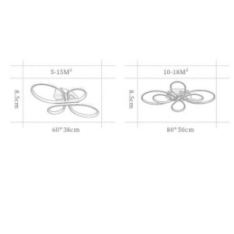 Μοντέρνο Φωτιστικό Οροφής Flush Mount Διακοσμητικός Φωτισμός Flower Design