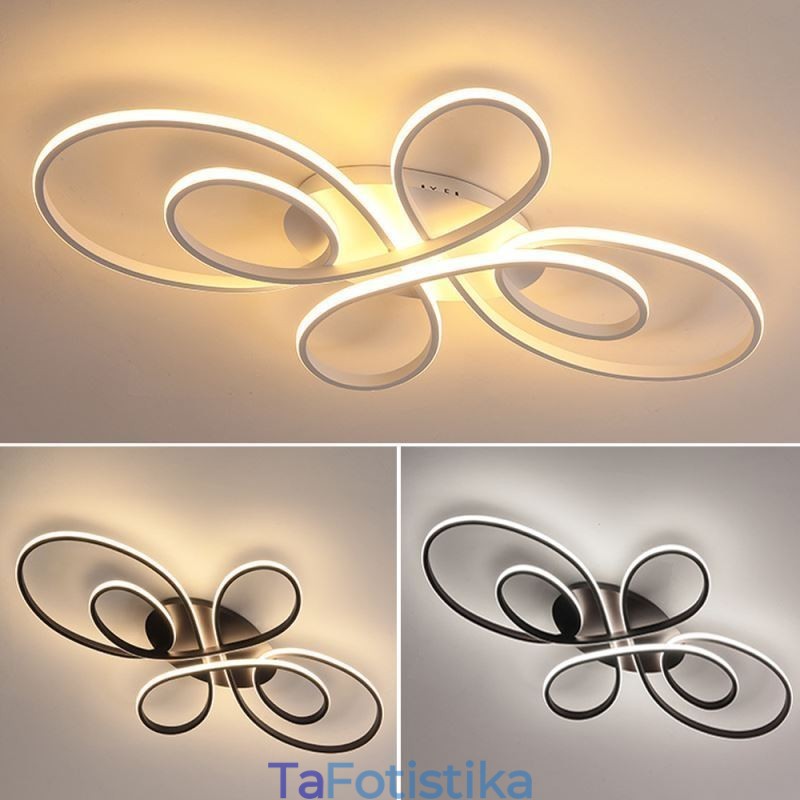 Μοντέρνο Φωτιστικό Οροφής Flush Mount Διακοσμητικός Φωτισμός Flower Design