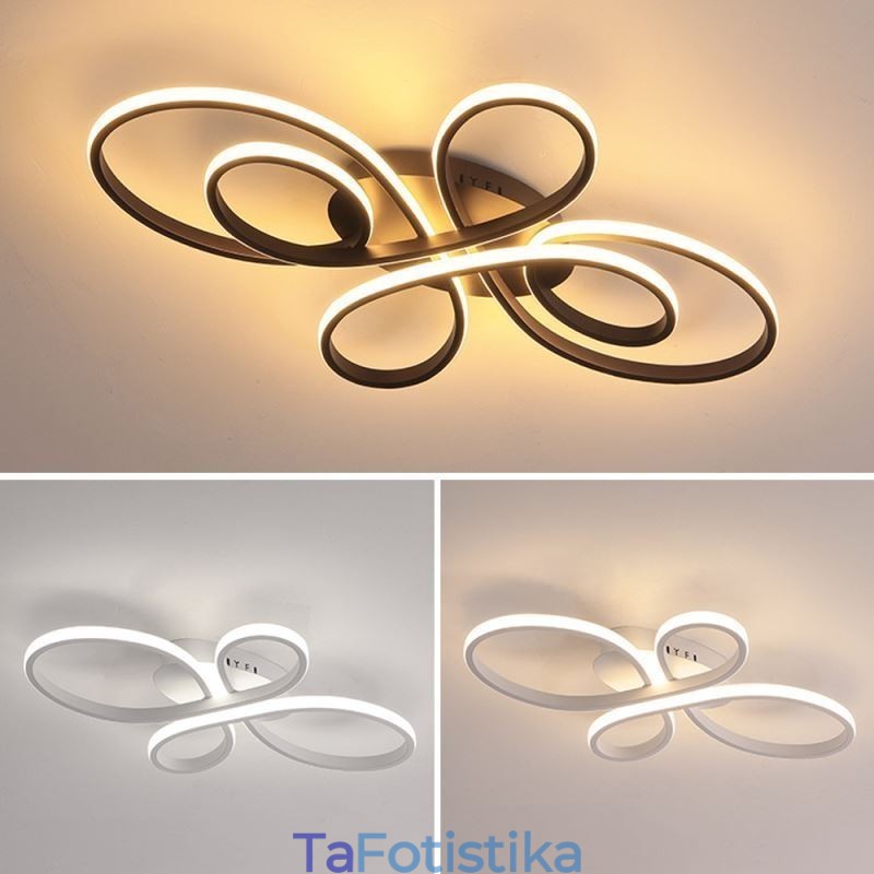 Μοντέρνο Φωτιστικό Οροφής Flush Mount Διακοσμητικός Φωτισμός Flower Design