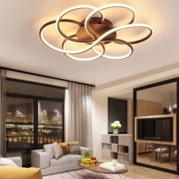 Linear Flush Mount Φωτιστικό Οροφής Μοντέρνο Φωτιστικό Σχεδιασμού Λουλουδιού