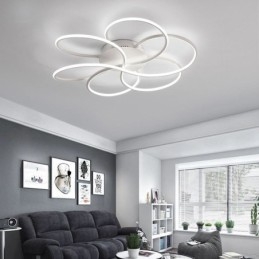 Linear Flush Mount Φωτιστικό Οροφής Μοντέρνο Φωτιστικό Σχεδιασμού Λουλουδιού