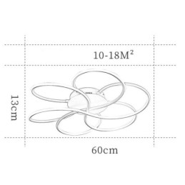 Linear Flush Mount Φωτιστικό Οροφής Μοντέρνο Φωτιστικό Σχεδιασμού Λουλουδιού