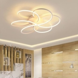 Linear Flush Mount Φωτιστικό Οροφής Μοντέρνο Φωτιστικό Σχεδιασμού Λουλουδιού
