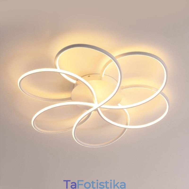 Linear Flush Mount Φωτιστικό Οροφής Μοντέρνο Φωτιστικό Σχεδιασμού Λουλουδιού
