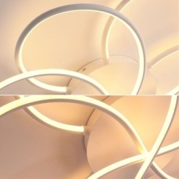 Linear Flush Mount Φωτιστικό Οροφής Μοντέρνο Φωτιστικό Σχεδιασμού Λουλουδιού