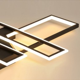4 Light Flush Mount Φωτιστικό Οροφής Μοντέρνο γεωμετρικό γραμμικό διακοσμητικό φωτιστικό