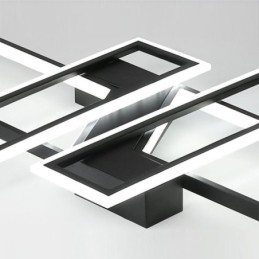 4 Light Flush Mount Φωτιστικό Οροφής Μοντέρνο γεωμετρικό γραμμικό διακοσμητικό φωτιστικό