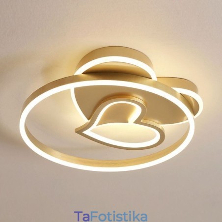 Μοντέρνο Flush Mount Ακρυλικό Φωτιστικό Οροφής διπλού στρώματος σε σχήμα καρδιάς Μοντέρνο Flush Mount Ακρυλικό Φωτιστικό Οροφής διπλού στρώματος σε σχήμα καρδιάς