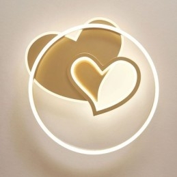 Μοντέρνο Flush Mount Ακρυλικό Φωτιστικό Οροφής διπλού στρώματος σε σχήμα καρδιάς
