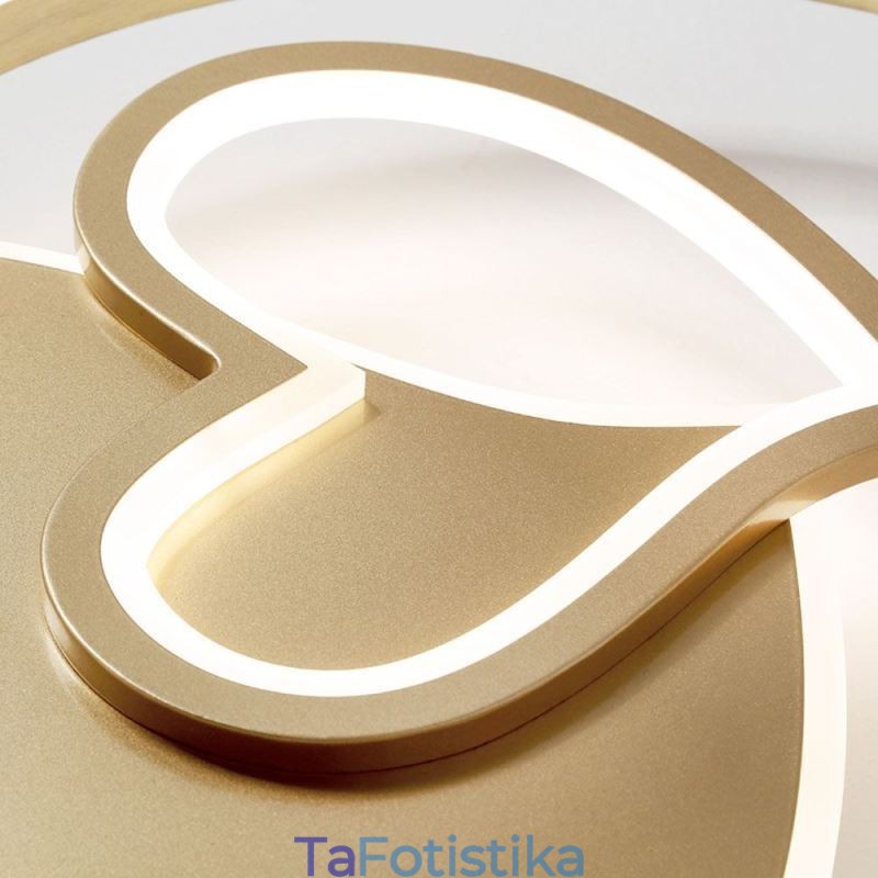 Μοντέρνο Flush Mount Ακρυλικό Φωτιστικό Οροφής διπλού στρώματος σε σχήμα καρδιάς