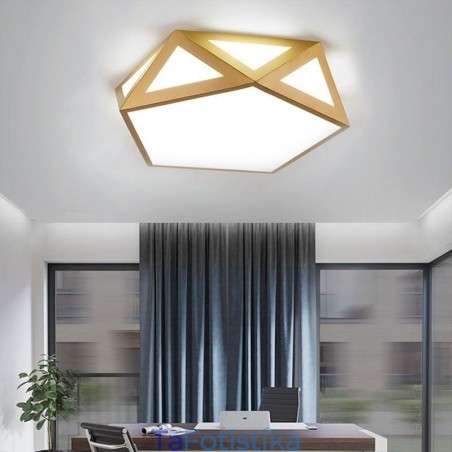 Gold Geometric Flush Mount Ακρυλικό Φωτιστικό Οροφής Gold Geometric Flush Mount Ακρυλικό Φωτιστικό Οροφής