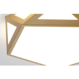 Gold Geometric Flush Mount Ακρυλικό Φωτιστικό Οροφής
