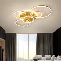 Halo Ring Flush Mount Μοντέρνο Ακρυλικό Φωτιστικό Οροφής