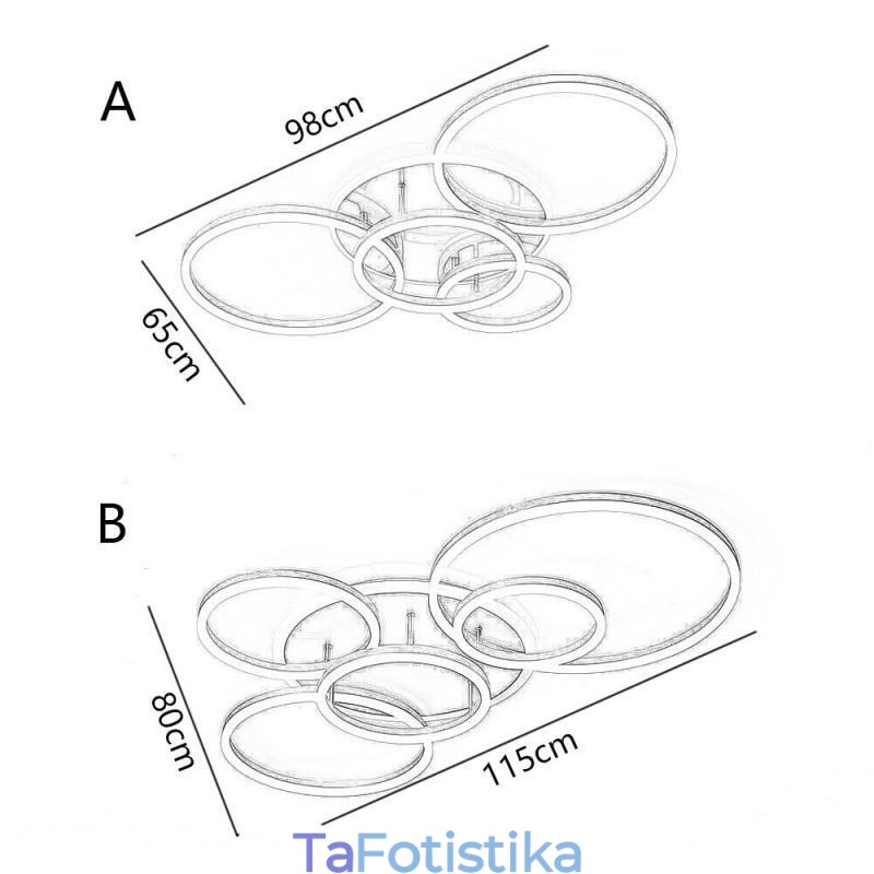 Halo Ring Flush Mount Μοντέρνο Ακρυλικό Φωτιστικό Οροφής
