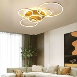 Halo Ring Flush Mount Μοντέρνο Ακρυλικό Φωτιστικό Οροφής